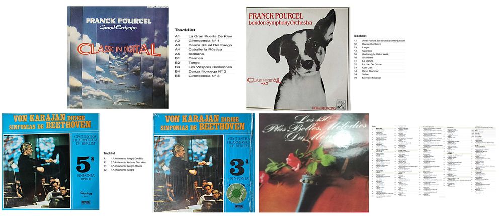 Discos LP Vinil–Bach,Beethoven,Mozart,Paganini,Tchaikovsky,Verdi e +