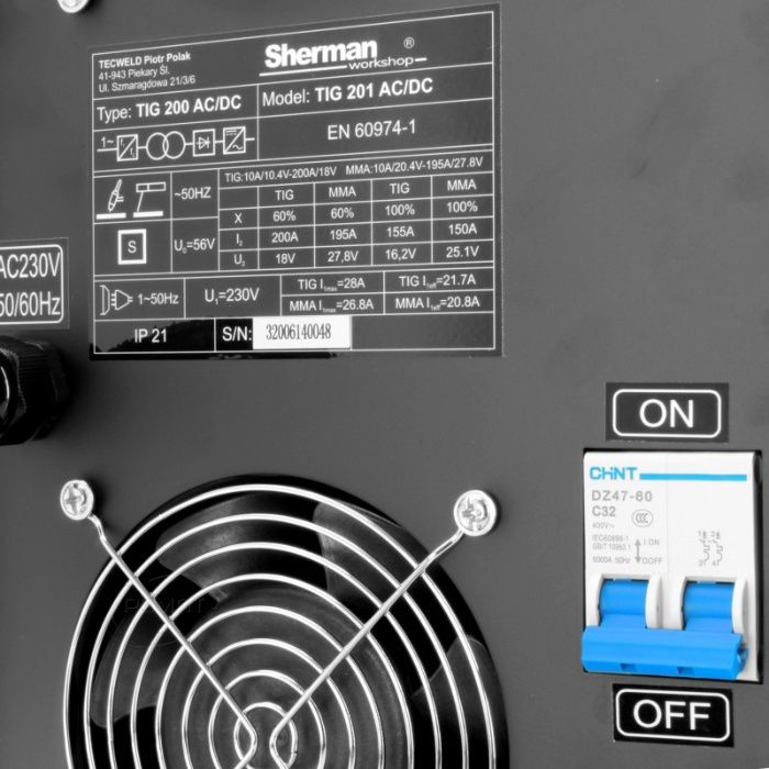 Sherman TIG 201 AC/DC Spawarka inwertorowa