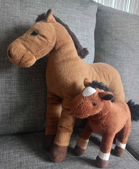 Konie klacz/koń źrebak maskotka pluszak