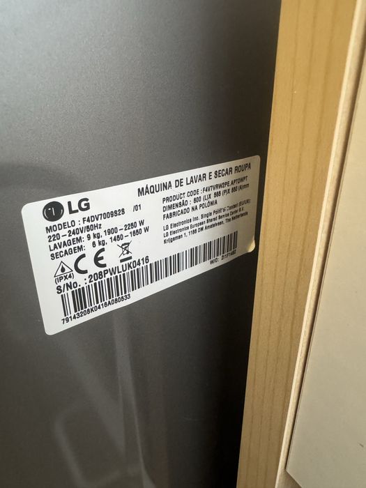 Maquina lavar e secar LG