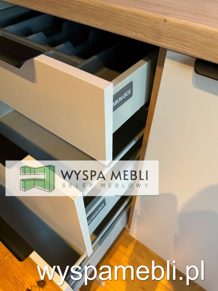 NOWY Zestaw Mebli Kuchennych Kuchnia kaszmir artisan 165cm aneks wyspa