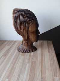 Młoda kobieta rzeźba nr. 4 z lat 70-tych heban Afryka