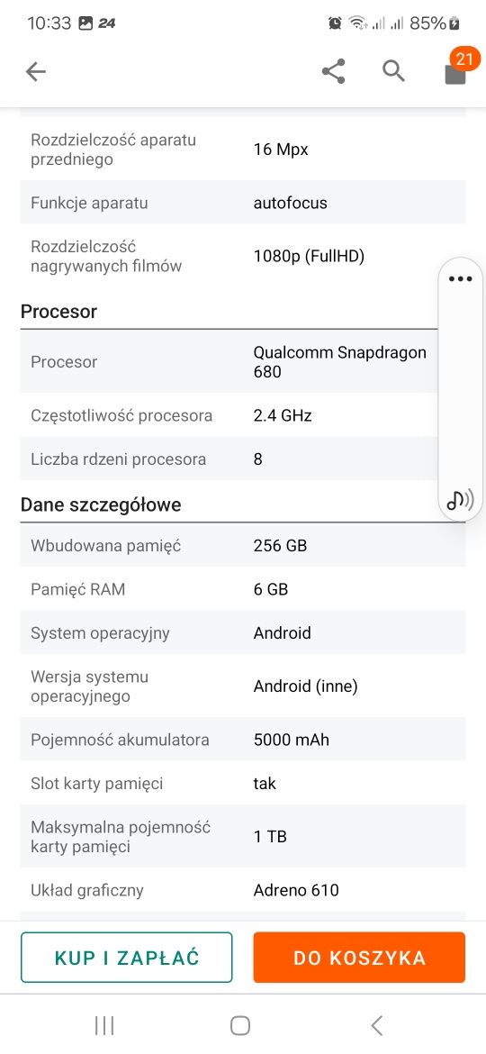 Motorola G52 na gwarancji