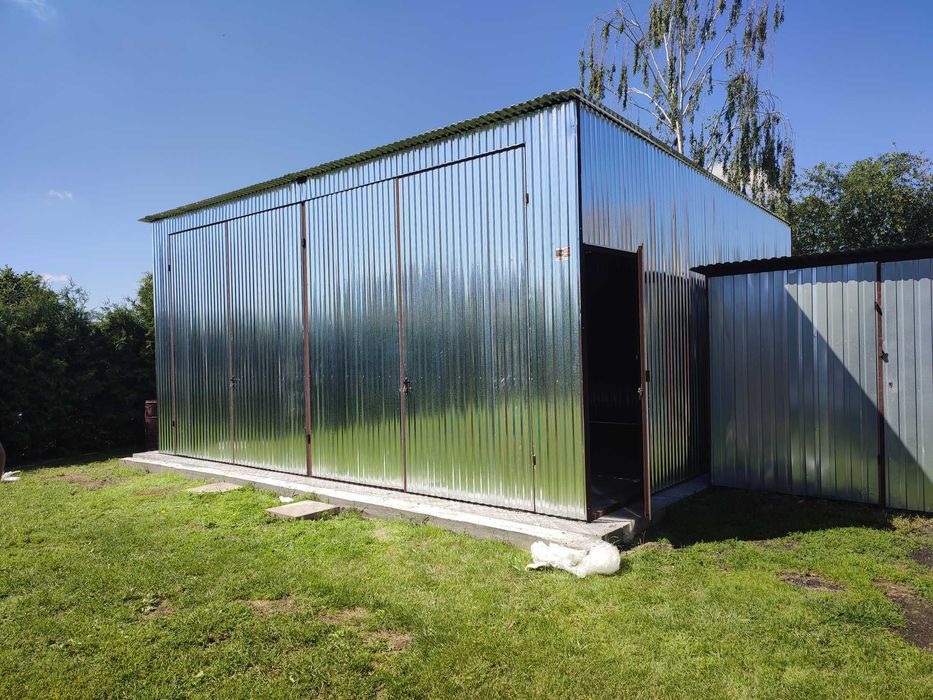 Garaż Blaszany JEDNOSPADOWY - Garaże Blaszane   - Blaszak - GRZYWSTAL