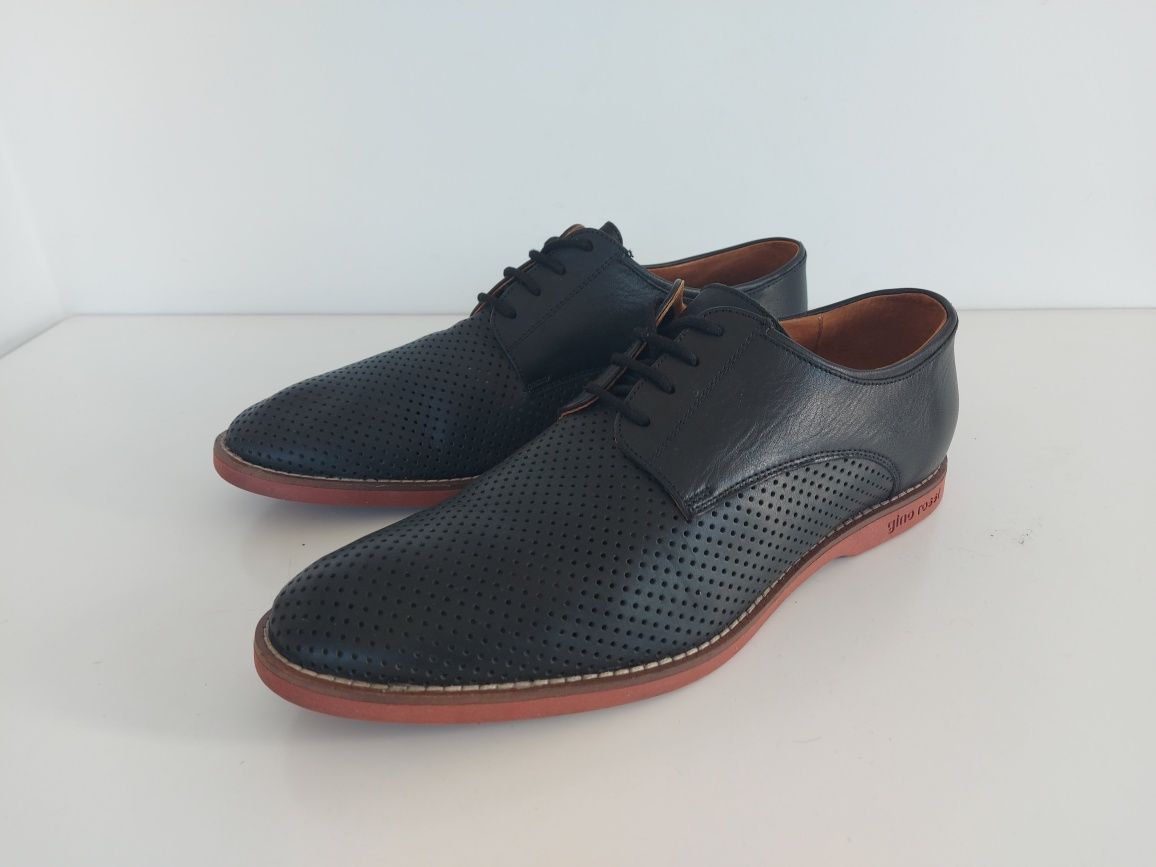Buty męskie skórzane Gino Rossi w rozmiarze 42