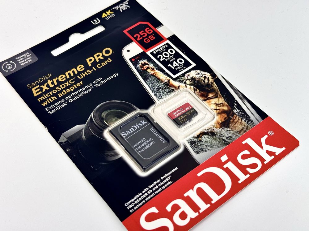 Карта пам'яті SanDisk Extreme Pro microSDXC 256GB UHS-T U3+ SD адаптер