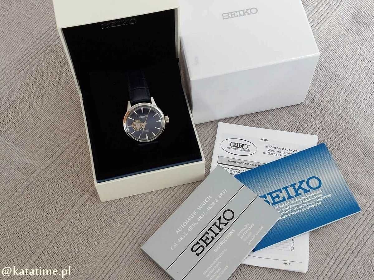 Zegarek męski Seiko Presage Cocktail Blue Moon Automatic SSA405J1