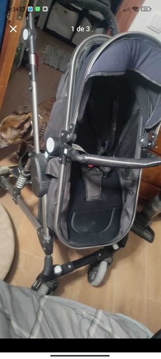 Carrinho de bebe trio  ( alcofa, ovo e cadeirinha)
