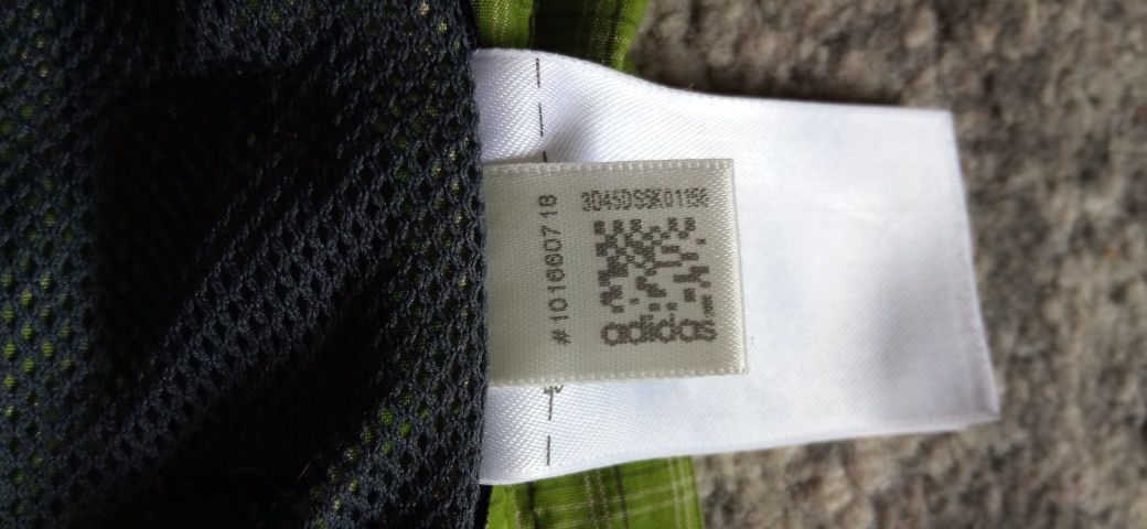 ADIDAS koszula męska XL. Zielona kratka. Climalite