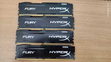 Оперативная память Kingston Fury HyperX DDR4 16GB (4х4Gb)