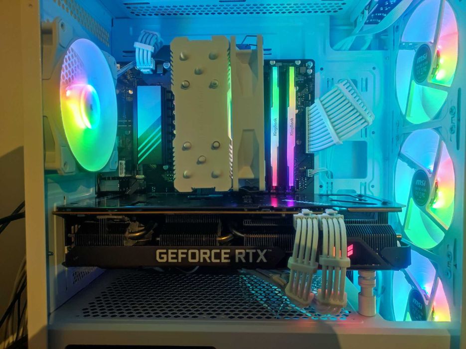 PC Gaming Ryzen 7500F • RTX 3070 • 32GB 6800 • 1TB NVMe • ARGB Branco