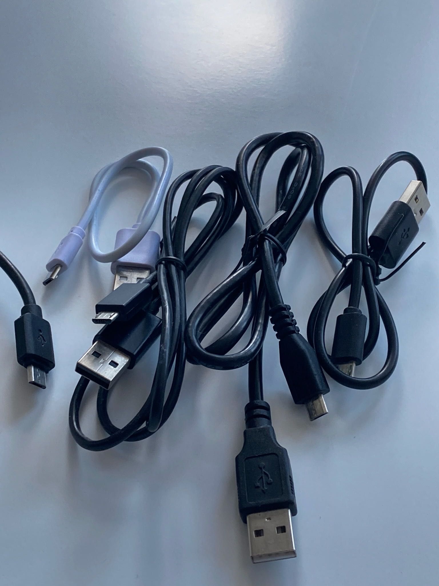 kabel przewód 5 szt kabli przewodów microUSB + 1 gratis