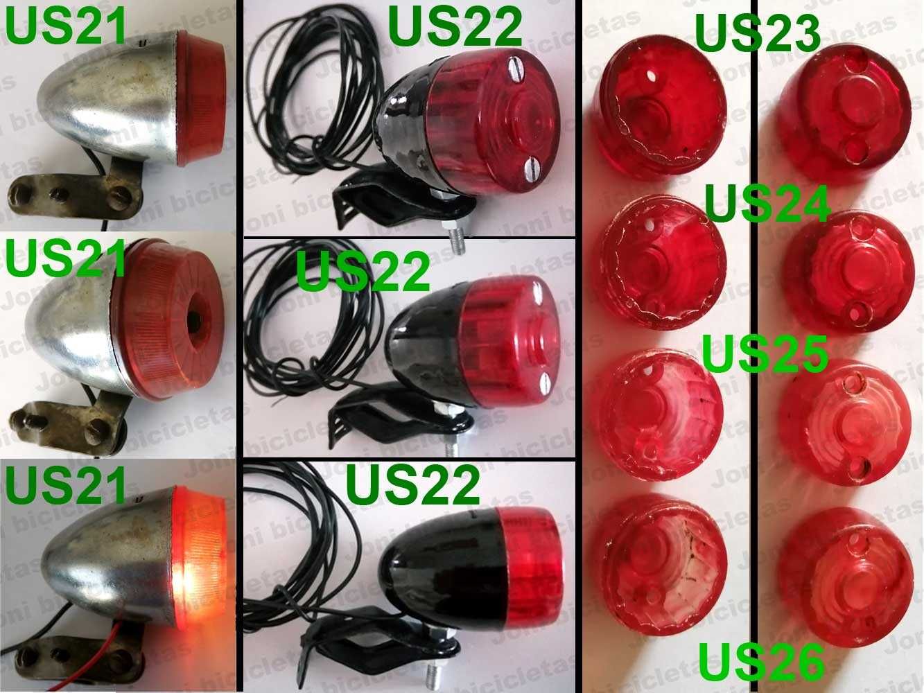 Peças antigas de bicicleta USADAS