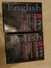 PWN Oxford Wielki słownik angielsko-polski polsko-angielski 2 tomy