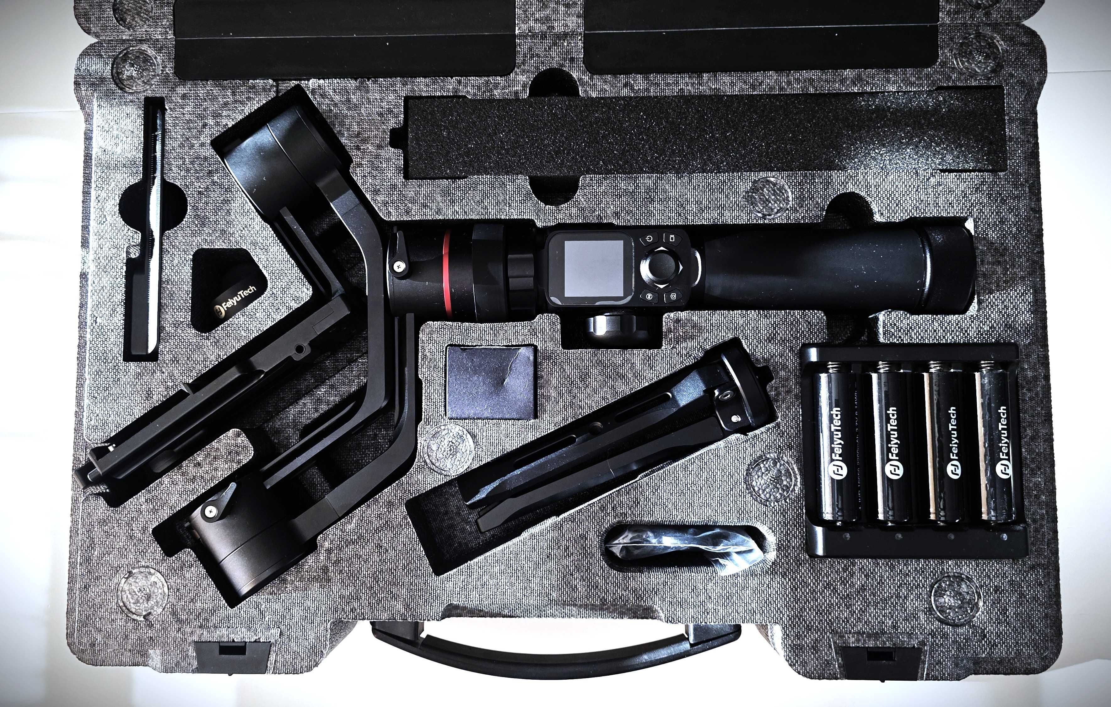 ZESTAW Gimbal FeiyuTech AK2000 + Uchwyt AKR1 + Follow Focus AKFI
