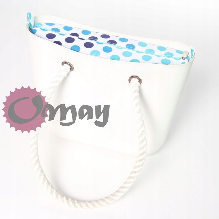 organizer OBAG MINI groszki grochy turskus mięta wkład OMAY