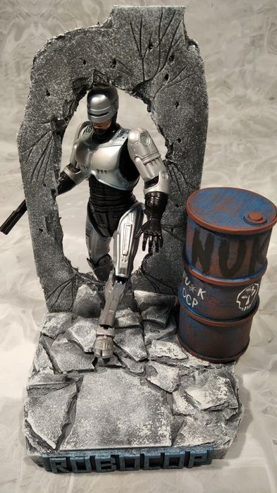 Подставка, диорама для фигурок Terminator, Robocop, Evil Dead NECA