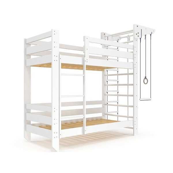 Дитяче двоярусне ліжко (Babyson 10) 80×190 см дерево