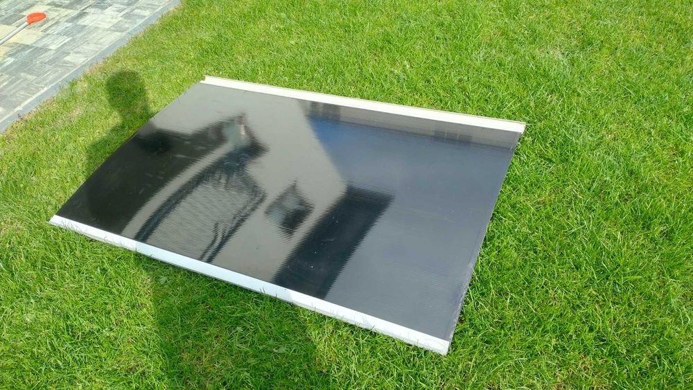 Daszek z rynną Zadaszenie Drzwi 150x90 poliwęglan