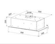 Okap Beko Czarny b300 HNU61425B