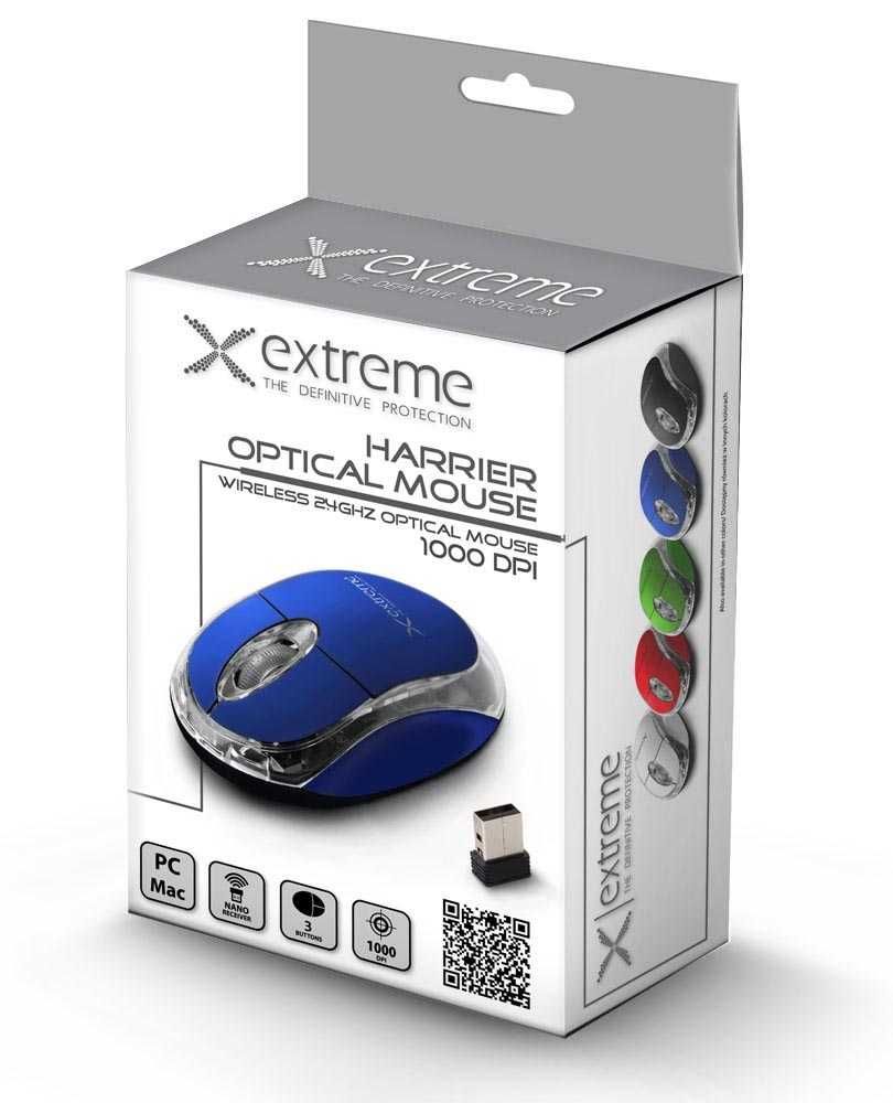 Mysz bezprzewodowa Extreme XM105W RF Nano kolor: niebieski