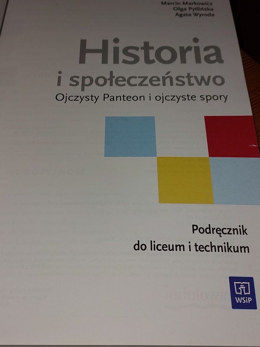 HiS podręcznik Historia i Społeczeństwo Ojczysty Panteon LO TECH 2016