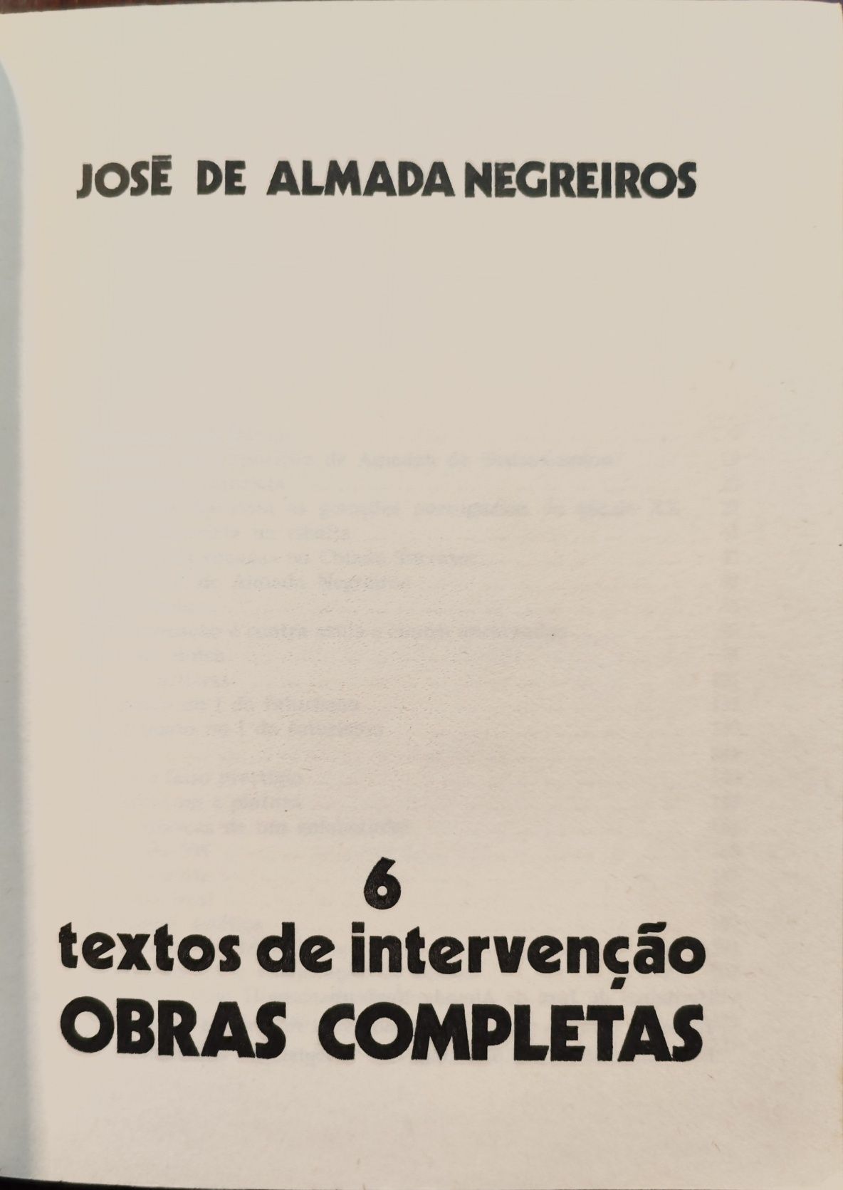 2 livros - José de Almada Negreiros - Obras Completas