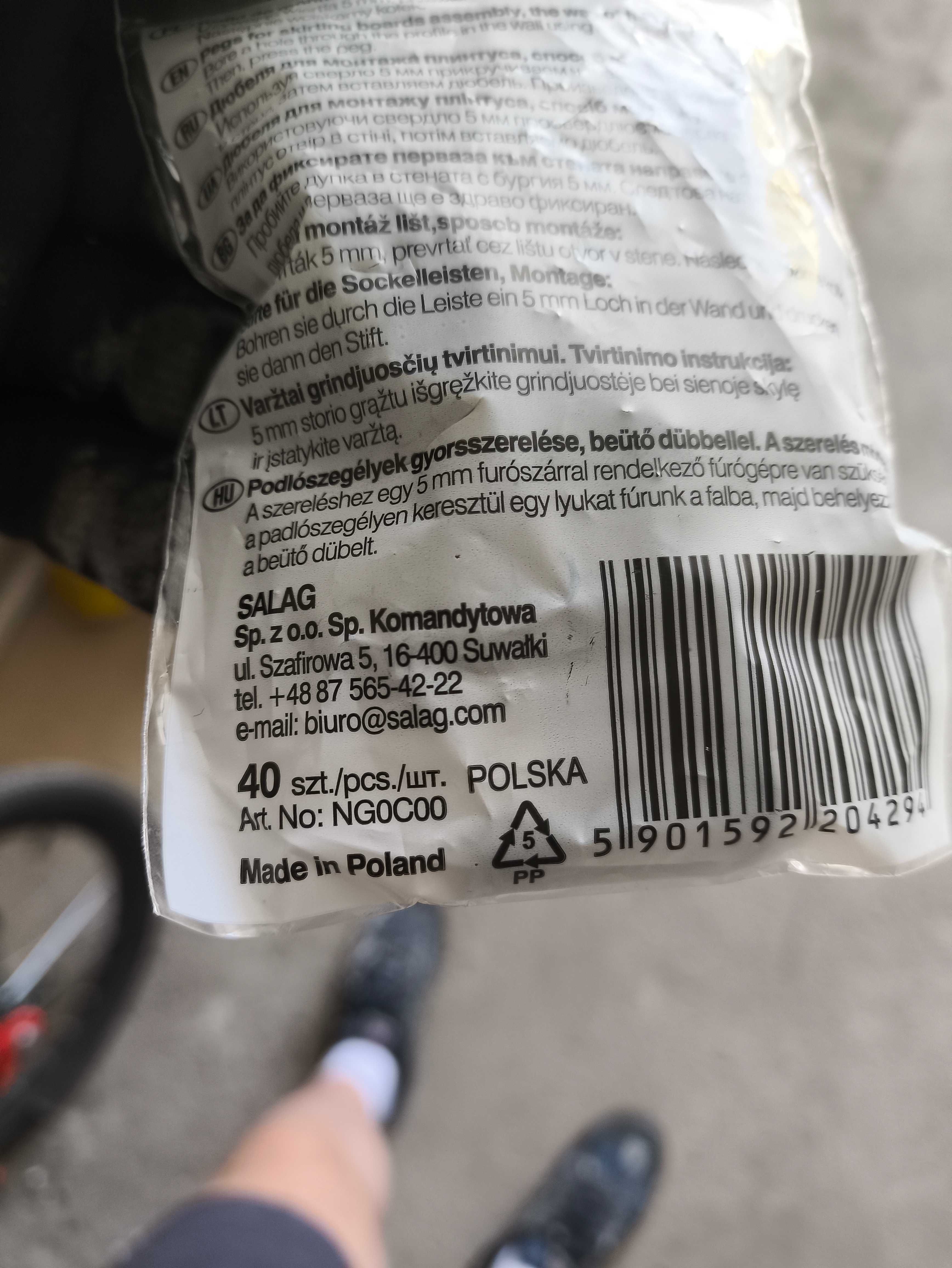 Kołki do montażu listew "Zenonki"