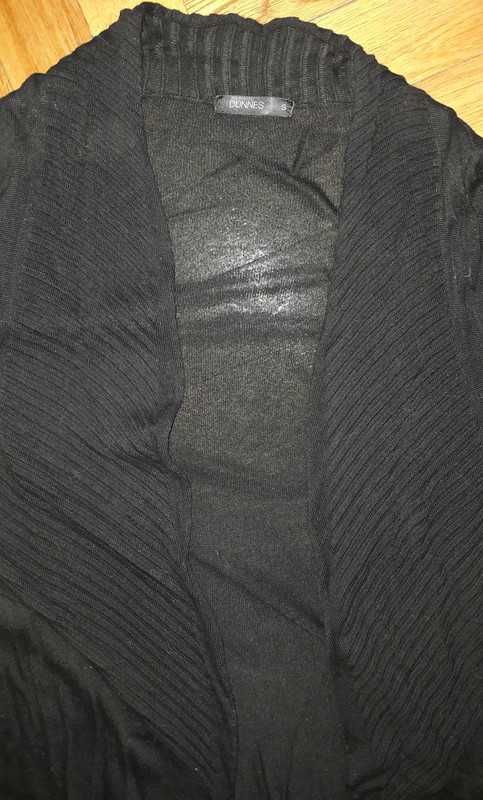Czarny asymetryczny sweter Dunnes S/M