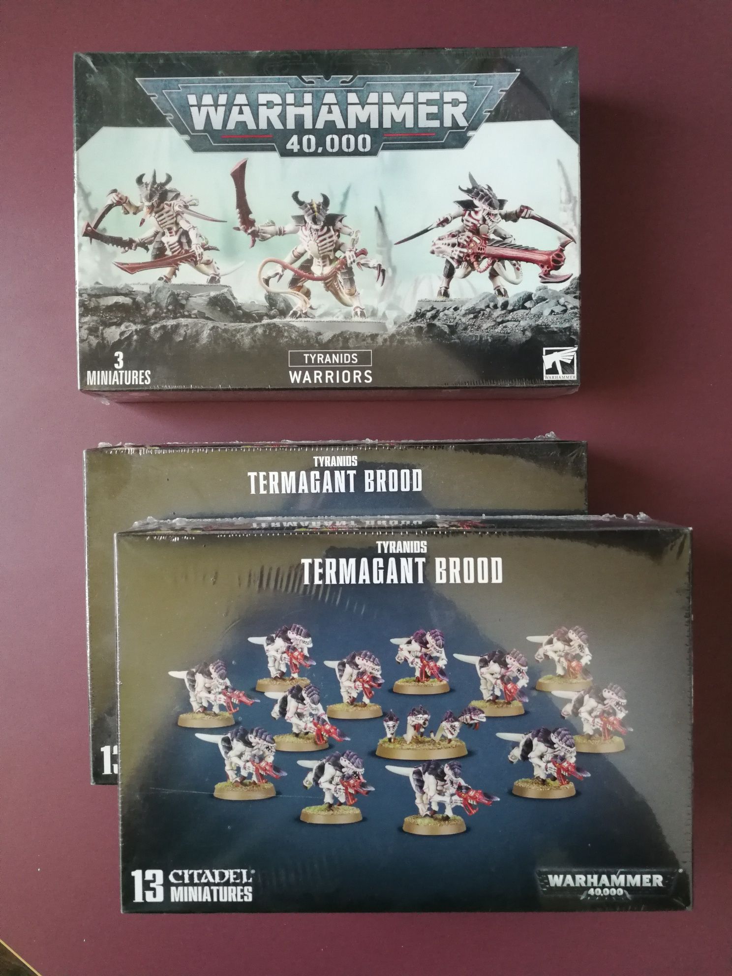 WARHAMMER - Tyranids Warriors + 2x Tyranids Termagant Brood