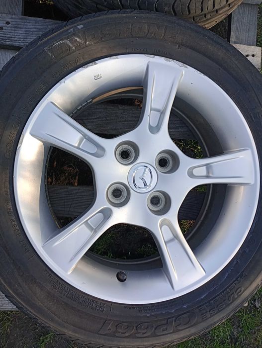 Alufelgi 15 cali 4x100 Mazda 2 Toyota Aygo Citroen C1 opony letnie