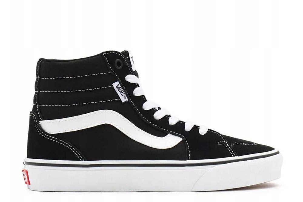 Buty damskie wysokie VANS FILMORE Czarno-Białe 37r 23,5cm kod 2287