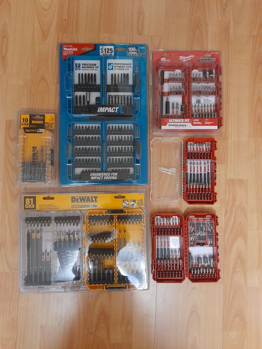 Сверла DeWalt полотна Milwaukee набір біт Makita