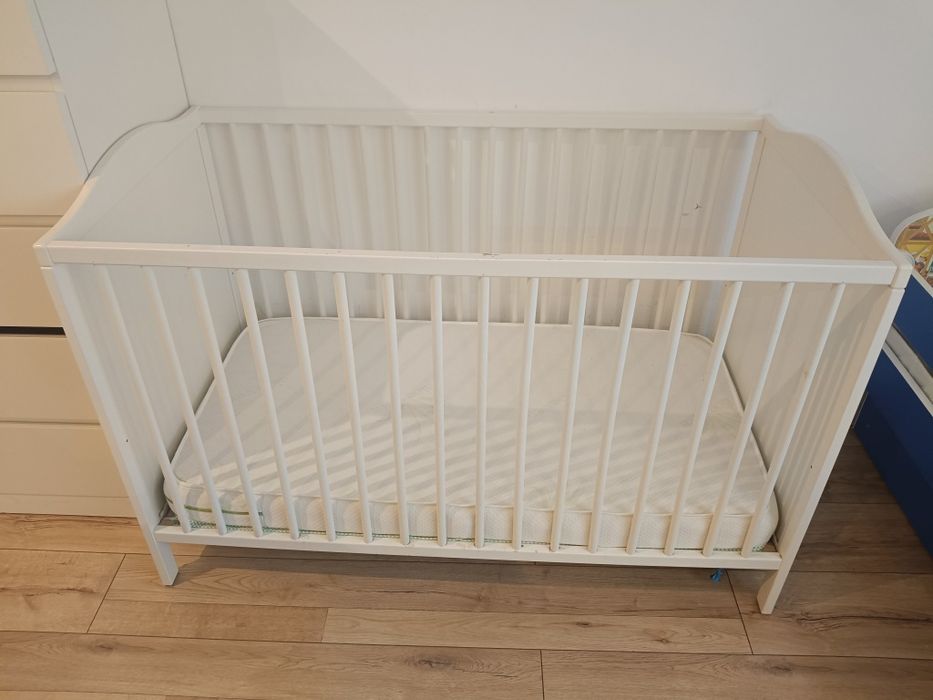 Łóżeczko dziecięce IKEA smagora 120x60 + materac