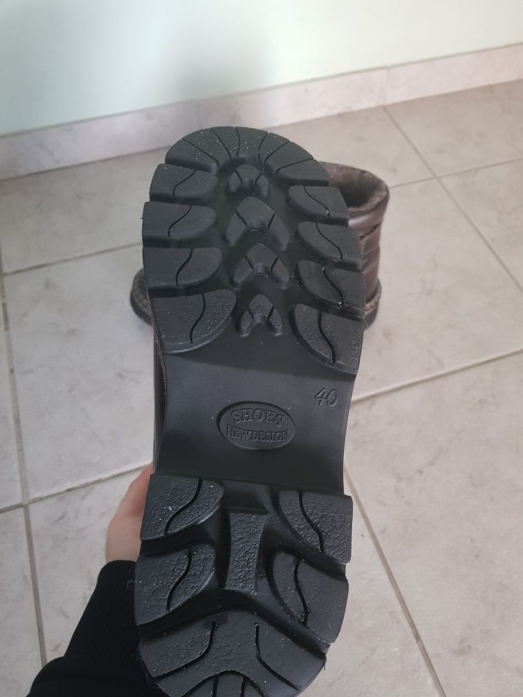 Buty męskie trapery polskie Dagmor skóra 40