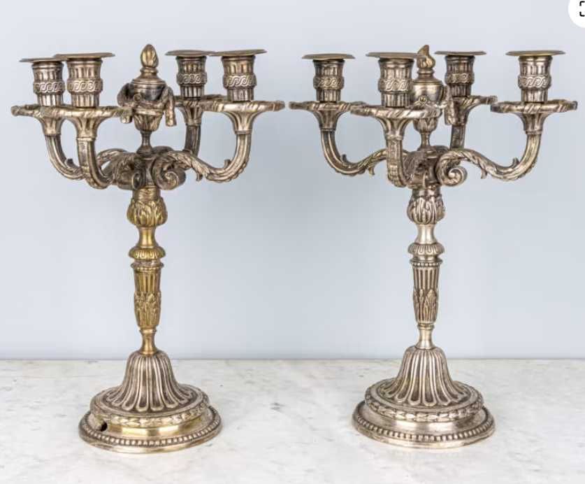 Антикварні підсвічники, канделябри, подсвечники, кандилябры
