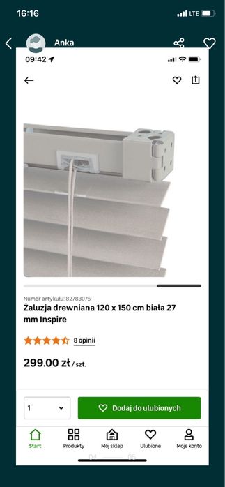 Rolety wewnetrzne białe