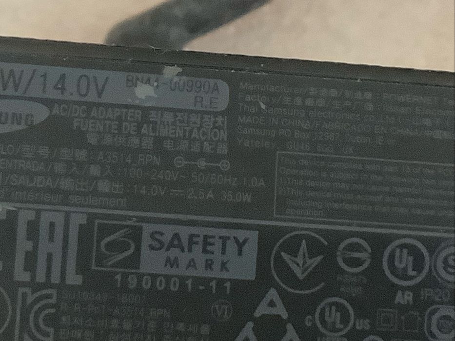 AC adaptador - fonte original Samsung BN44-.00990A 14V 2.5A 35Watts
