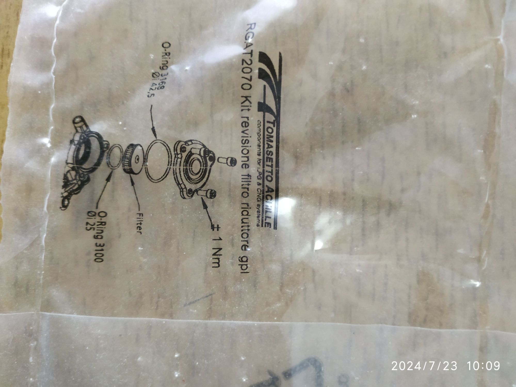 Газовый фильтр для Томасетто 2