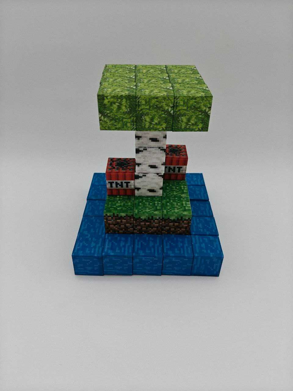 Магнитный конструктор Майнкрафт по штучно Minecraft блоки лего lego