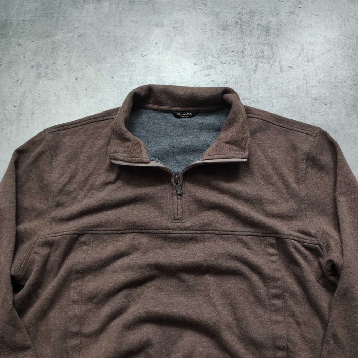 MĘSKA Bluza PREMIUM Brązowa Mocha Bawełna Massimo Dutti Elegancka