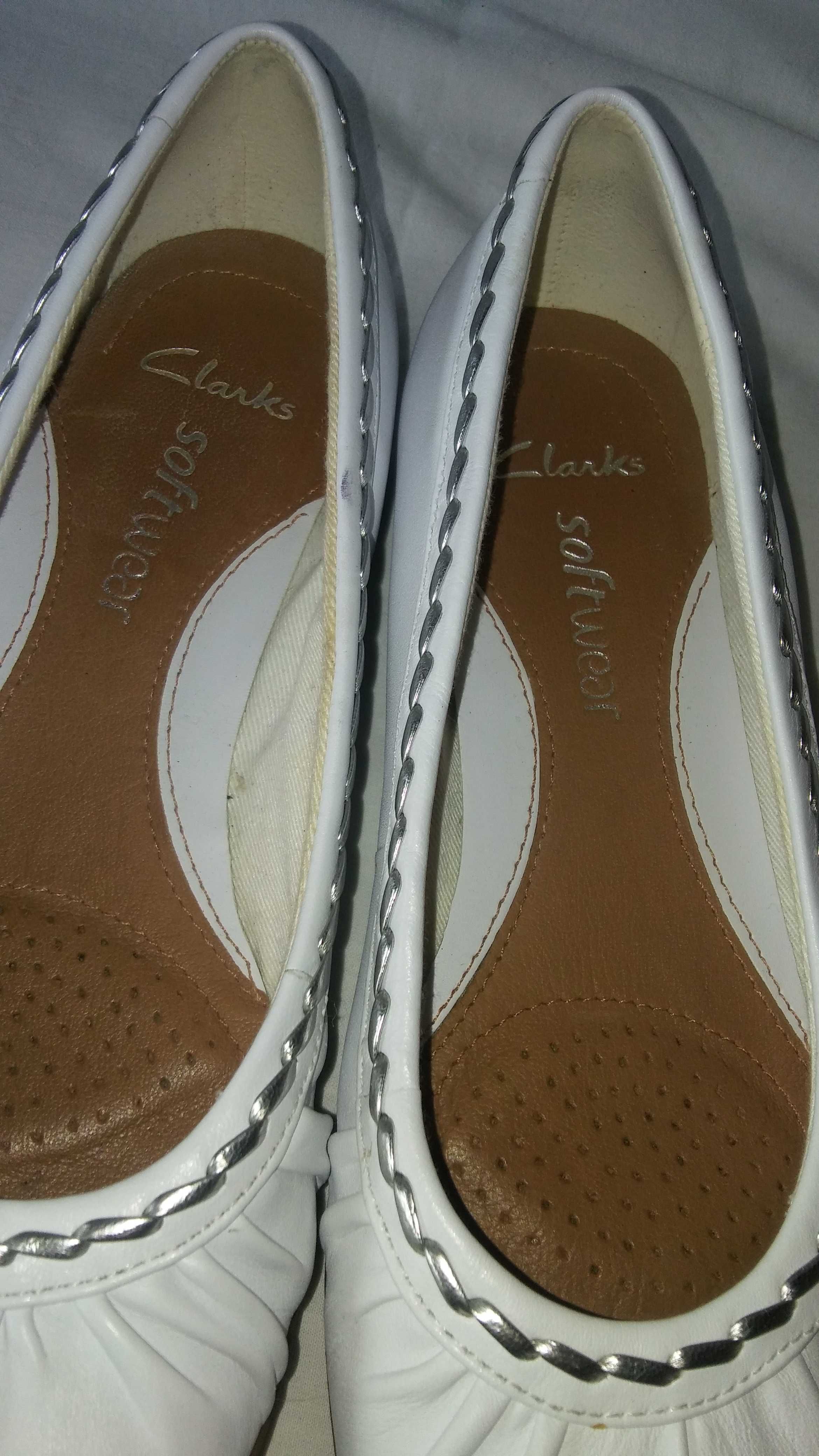 Clarks softwear balerinki roz.37 dł.wkł. 23,6 cm- skóra- Nowe?