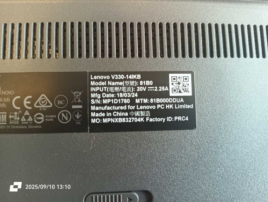 Lenovo V330-14IKB. Хороший ноутбук у чудовому стані