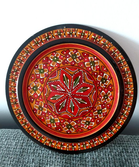 Тарілка  кераміка дерево розпис Україна