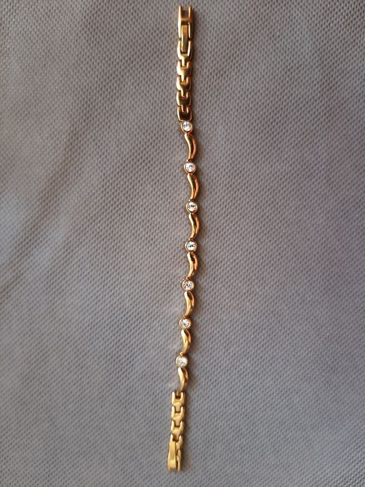 Bransoletka damska imitacja złota