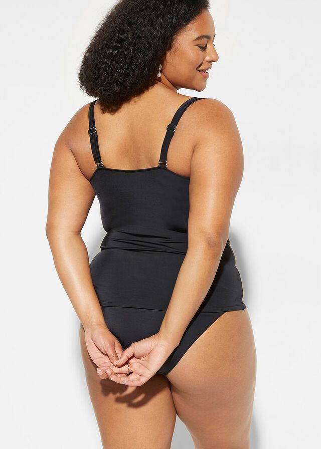 B.P.C tankini z topem bandeau czarne (2 części) r.44