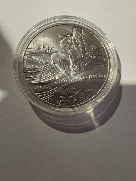 Moneta 10zł 10 Lat WOŚP 2003 Wielka Orkiestra Swiątecznej Pomocy