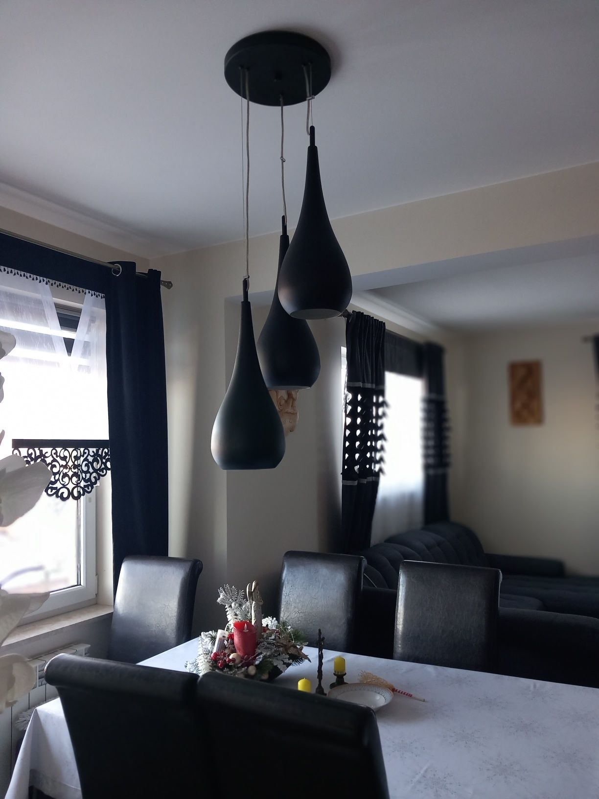Lampa sufitowa wisząca metalowe