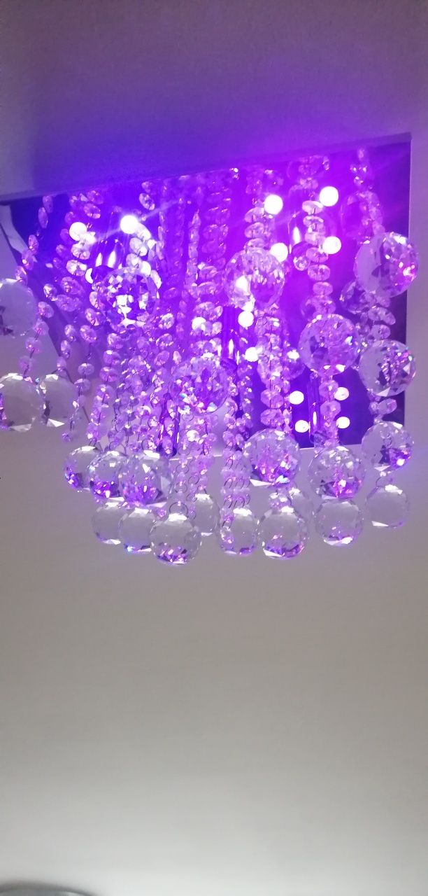 Lampa sufitowa Led kryształy