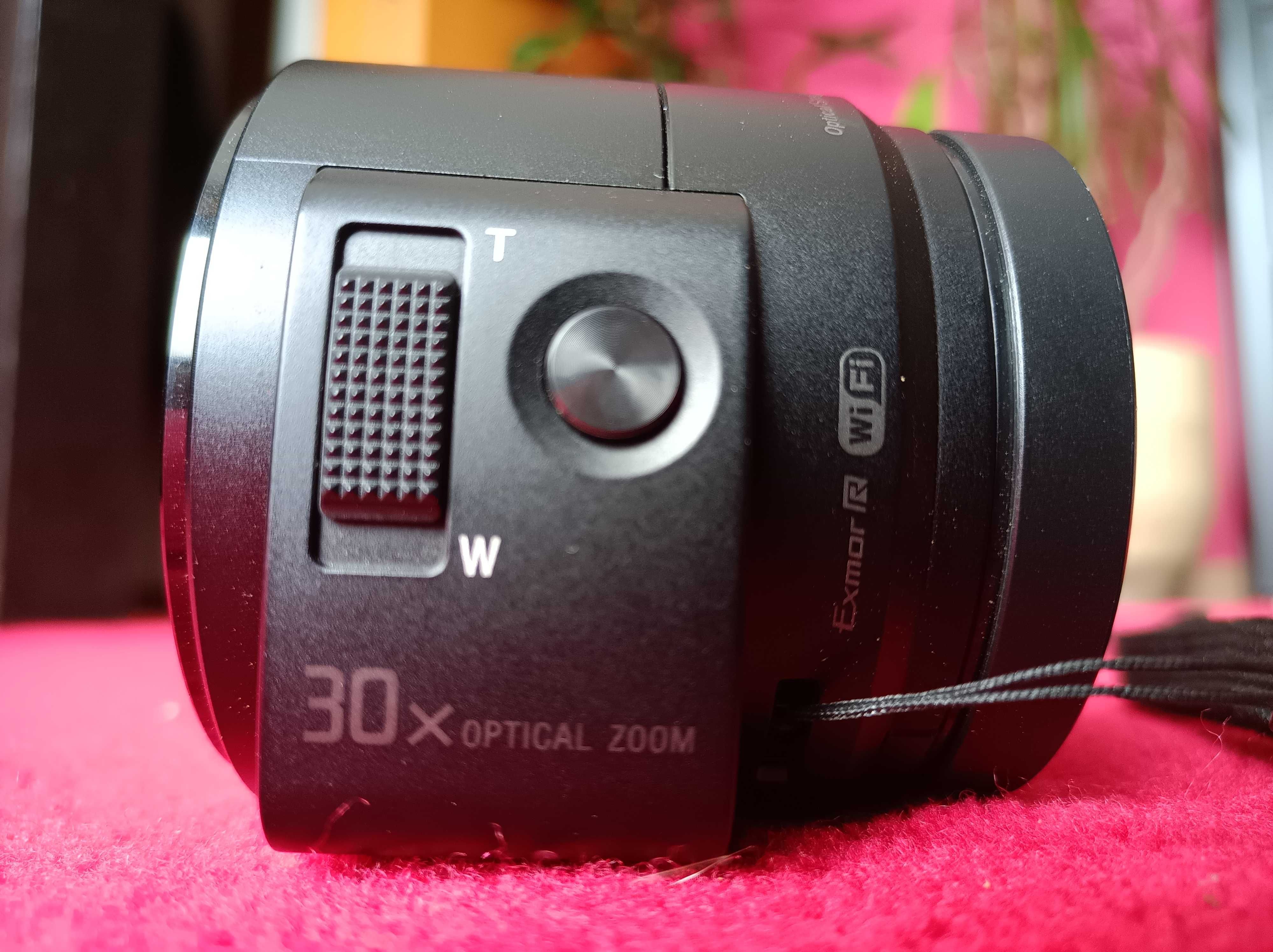 Maquina fotografica/video wifi Sony dsc-qx30 completa.